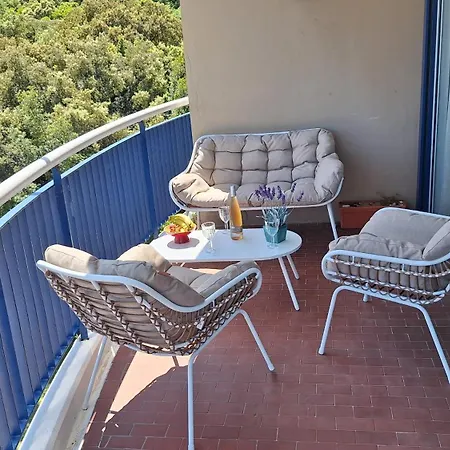 Superbe T3 Terrasse Et Vue - Islette Du Riou - La Napoule דירה